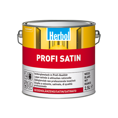 Herbol - Profi satin bianco - Smalto satinato a base di resine alchidiche ad alto solido