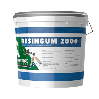 Isolresine - Resingum 2000 grigio - Guaina liquida impermeabilizzante pedonabile