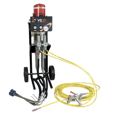 Valspray - Pompa airless a pistone per l'iniezione di prodotti bicomponenti - VS2P INIEZIONE