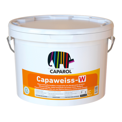 Caparol- Capaweiss W bianco - Pittura antimuffa lavabile e traspirante